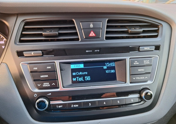 Hyundai i20 cena 32444 przebieg: 155300, rok produkcji 2015 z Kluczbork małe 596